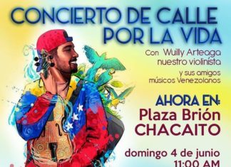 Día 65 de lucha por la democracia: Concierto de Calle por la Vida