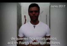 Leopoldo López invita a las Fuerzas Armadas a rebelarse ante la represión