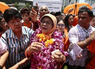 La musulmana Halimah Yacob se convierte en la primera presidenta de Singapur