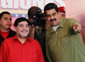 #DrogadictoVersusTirano Maradona jugará fútbol con Maduro en Caracas