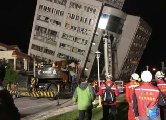 Al menos dos muertos, un desaparecido y 202 heridos por un terremoto en Taiwán