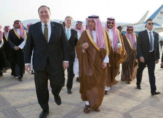 Pompeo aterriza en Arabia Saudita e inmediatamente pide nuevas sanciones contra Irán