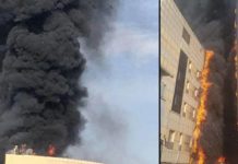 Un incendio devora varias plantas de un hospital universitario en Estambul