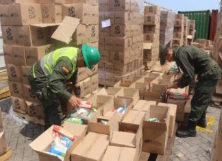 Colombia decomisa 400 toneladas de comida en mal estado con destino Venezuela
