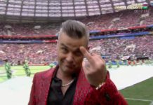 La polémica actuación de Robbie Williams en la apertura del Mundial de Rusia 2018