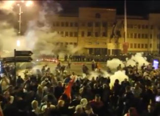 Protestas en Macedonia