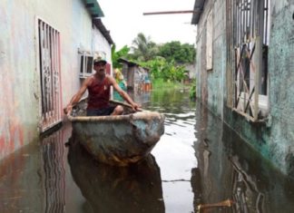 Denuncian que hay 1.484 afectados por crecidas de ríos Caroní y Orinoco