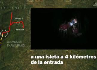 Muere uno de los buceadores que intentaba rescatar a los niños atrapados en una cueva tailandesa